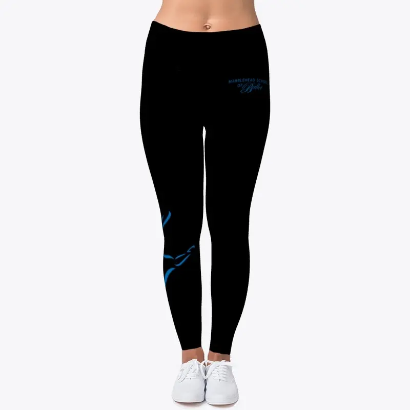 Leggings with Blue Dancer Detail