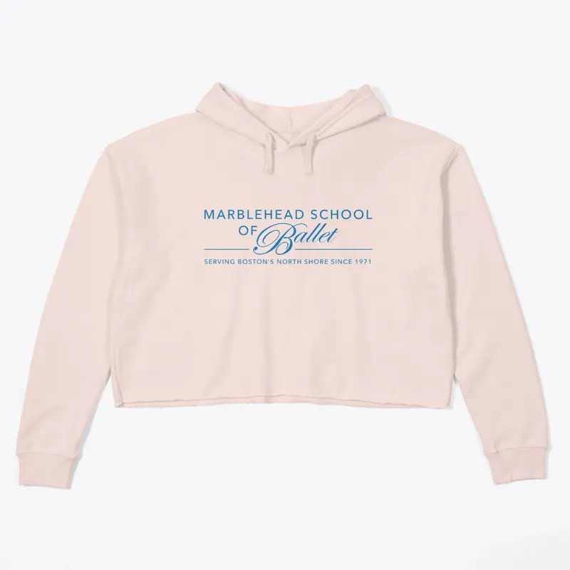 "1971" Logo Cropped Hoodie - Pink