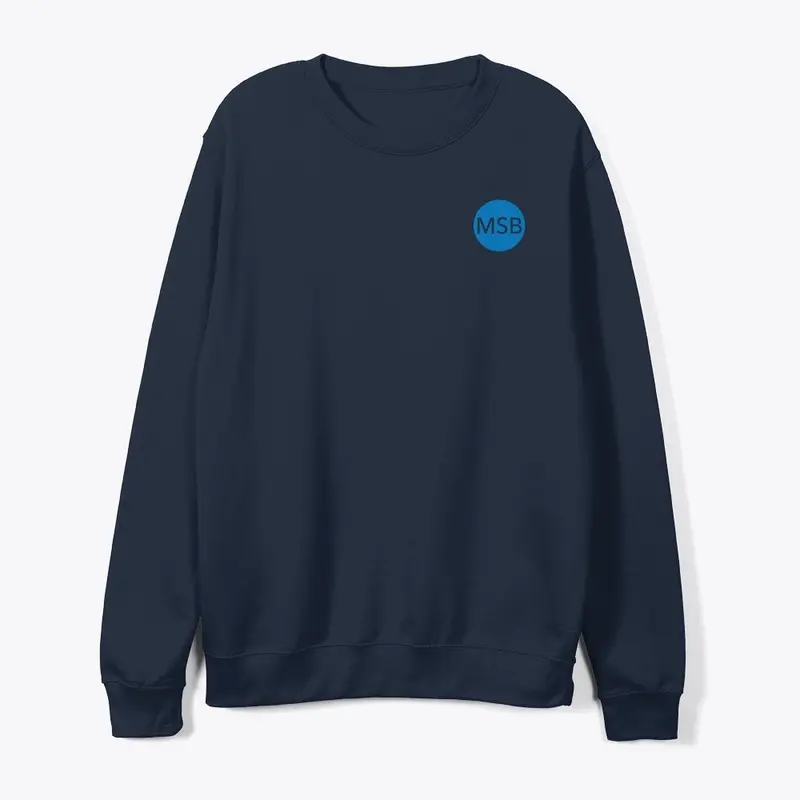 MSB Crewneck Sweatshirt in Navy or White